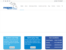 Tablet Screenshot of mapesbankruptcyattorneys.com